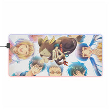 Load image into Gallery viewer, Blue Exorcist RGB LED Mouse Pad (Desk Mat)