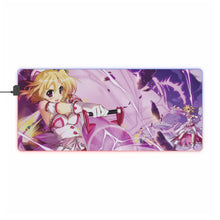 Load image into Gallery viewer, Magical Girl Lyrical Nanoha RGB LED Mouse Pad (Desk Mat)