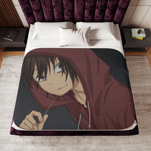 Load image into Gallery viewer, Yū Otosaka in hoody Sherpa Blanket