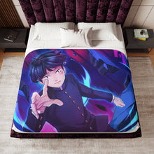 Load image into Gallery viewer, Mob Psycho 100 Shigeo Kageyama Sherpa Blanket