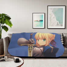 Load image into Gallery viewer, Saber Lily Sherpa Blanket