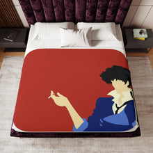 Load image into Gallery viewer, Cowboy Bebop Spike Spiegel Sherpa Blanket