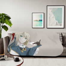 Load image into Gallery viewer, Anime Violet Evergarden Sherpa Blanket