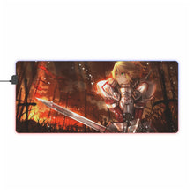 Load image into Gallery viewer, Fate/Apocrypha Saber Of Red RGB LED Mouse Pad (Desk Mat)