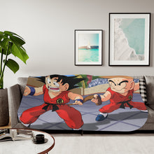Load image into Gallery viewer, Goku vs Krillin Sherpa Blanket