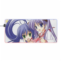 Load image into Gallery viewer, Lucky Star Konata Izumi, Kagami Hiiragi RGB LED Mouse Pad (Desk Mat)