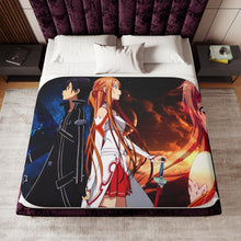 Load image into Gallery viewer, Kirito and Asuna Sherpa Blanket