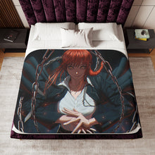 Load image into Gallery viewer, Anime Chainsaw Man Sherpa Blanket