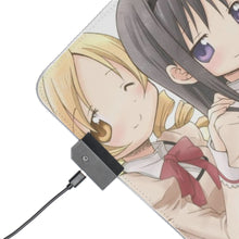Load image into Gallery viewer, Puella Magi Madoka Magica Homura Akemi, Madoka Kaname, Sayaka Miki, Mami Tomoe RGB LED Mouse Pad (Desk Mat)