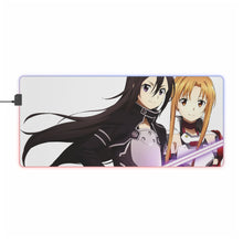 Load image into Gallery viewer, Sword Art Online Kazuto Kirigaya, Asuna Yuuki RGB LED Mouse Pad (Desk Mat)