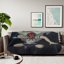 Load image into Gallery viewer, Anime Princess Mononoker Sherpa Blanket