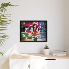 Load image into Gallery viewer, Kurisu & Mayuri Christmas Cheer Canvas Framed Art Print