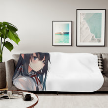 Load image into Gallery viewer, Yukino Yukinoshita Sherpa Blanket