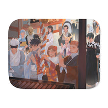 Load image into Gallery viewer, Satoru Gojo, Yuji Itadori, Aoi Todo, Toji Fushiguro, Mahito, Kento Nanami, Nobara Kugisaki, Toge Inumaki, Utahime Iori, Megumi Fushiguro, Maki Zenin, Momo Nishimiya, Shoko Ieiri and Yoshinobu Gakuganji Sherpa Blanket