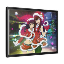 Load image into Gallery viewer, Kurisu & Mayuri Christmas Cheer Canvas Framed Art Print