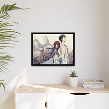 Load image into Gallery viewer, Makise Kurisu & Rintarou Kyouma Canvas Framed Art Print