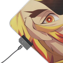 Load image into Gallery viewer, Kyojuro Rengoku RGB LED Mouse Pad (Desk Mat)