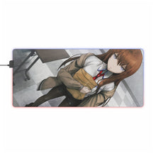 Load image into Gallery viewer, Makise Kurisu RGB LED Mouse Pad (Desk Mat)