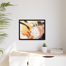 Load image into Gallery viewer, Kurama and Naruto Canvas Framed Art Print