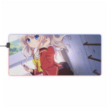Load image into Gallery viewer, Nao Tomori listening to music RGB LED Mouse Pad (Desk Mat)