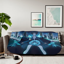 Load image into Gallery viewer, Akane Tsunemori with The dominators Sherpa Blanket