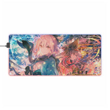Load image into Gallery viewer, Fate/Grand Order Saber, Sakura Saber RGB LED Mouse Pad (Desk Mat)