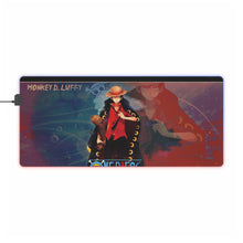 Load image into Gallery viewer, One Piece Monkey D. Luffy RGB LED Mouse Pad (Desk Mat)