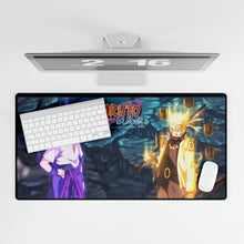 Load image into Gallery viewer, Naruto & Sasuke Mouse Pad (Desk Mat)