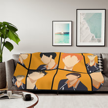 Load image into Gallery viewer, Daichi Sawamura Kei Tsukishima Shōyō Hinata Tadashi Yamaguchi and Yū Nishinoya Sherpa Blanket