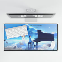 Load image into Gallery viewer, Kaori and Arima Mouse Pad (Desk Mat)
