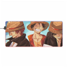 Load image into Gallery viewer, One Piece Monkey D. Luffy RGB LED Mouse Pad (Desk Mat)