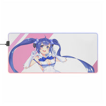 Load image into Gallery viewer, Is It Wrong To Try To Pick Up Girls In A Dungeon? RGB LED Mouse Pad (Desk Mat)