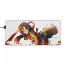 Load image into Gallery viewer, Mikasa Ackerman RGB LED Mouse Pad (Desk Mat)