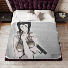 Load image into Gallery viewer, Anime Cowboy Bebopr Sherpa Blanket