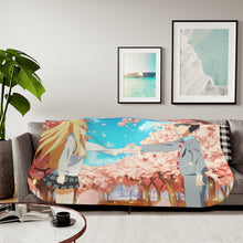 Load image into Gallery viewer, Anime Your Lie in April Sherpa Blanket