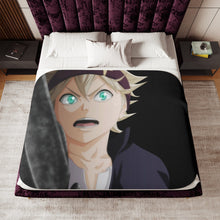 Load image into Gallery viewer, Black Clover Asta Sherpa Blanket