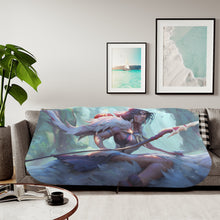 Load image into Gallery viewer, Anime Princess Mononoke Sherpa Blanket