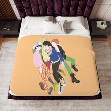 Load image into Gallery viewer, Mob Psycho 100 Shigeo Kageyama, Ritsu Kageyama, Teruki Hanazawa Sherpa Blanket