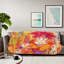 Load image into Gallery viewer, Goku Sherpa Blanket
