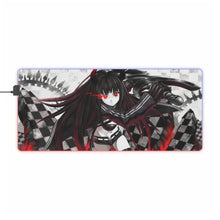 Load image into Gallery viewer, Black Gold Saw RGB LED Mouse Pad (Desk Mat)