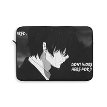 Load image into Gallery viewer, Sad Animewith quote Laptop Sleeve