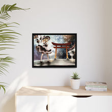 Load image into Gallery viewer, Hakurei And Marisa Kirisame Canvas Framed Art Print