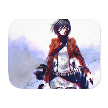 Load image into Gallery viewer, Mikasa Ackerman Sherpa Blanket