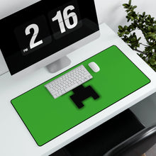 Load image into Gallery viewer, Minecraft Creeper Green Background Mouse Pad (Desk Mat)