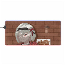 Load image into Gallery viewer, Lycoris Recoil Chisato Nishikigi RGB LED Mouse Pad (Desk Mat)
