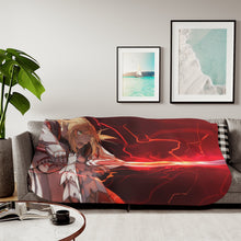 Load image into Gallery viewer, Fate/Apocrypha Saber Of Red Sherpa Blanket
