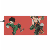 Load image into Gallery viewer, My Hero Academia Izuku Midoriya, Katsuki Bakugou RGB LED Mouse Pad (Desk Mat)