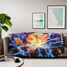 Load image into Gallery viewer, Zenitsu Agatsuma Sherpa Blanket