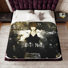 Load image into Gallery viewer, Light Yagami Sherpa Blanket