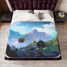 Load image into Gallery viewer, Anime Howl's Moving Castle Sherpa Blanket